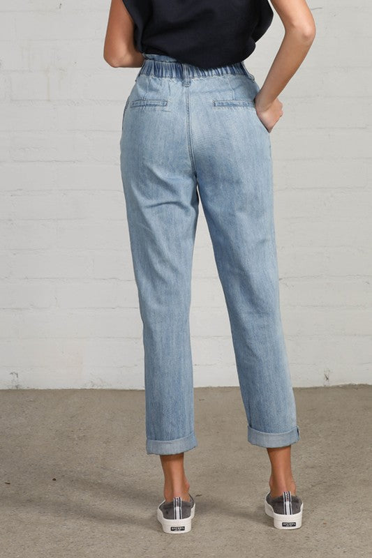 High Waist Relaxed Slouch Jeans