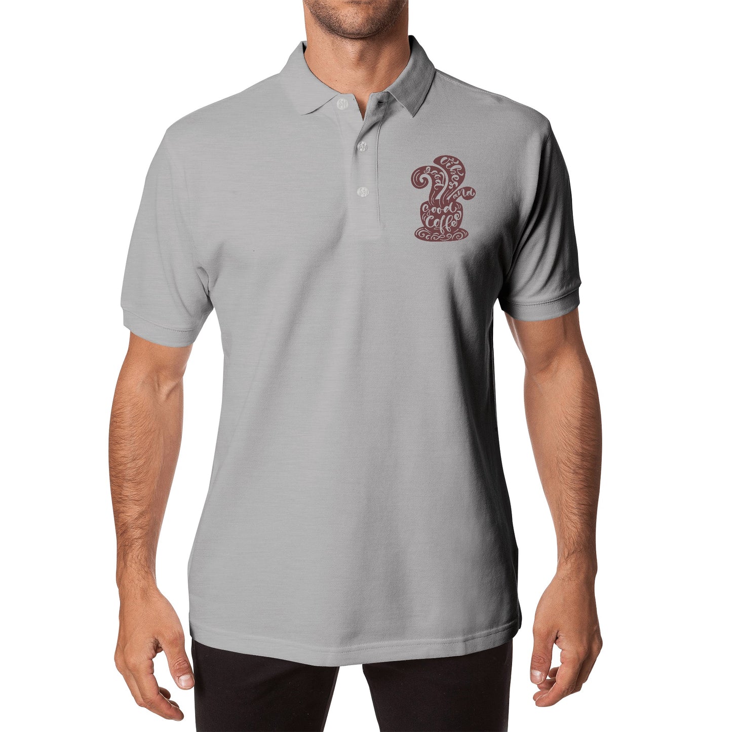 Unisex Half printed Cotton Polo Shirt