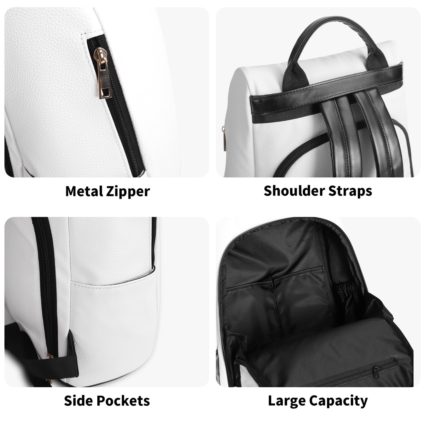 New Travel PU Daypack Anti-theft Backpack