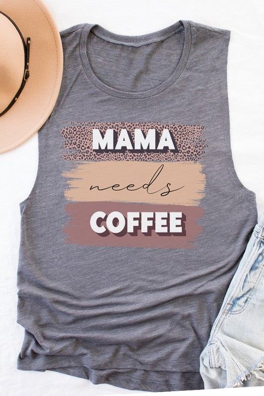 Mother's Day Mama Needs Coffee Stack Tank Top