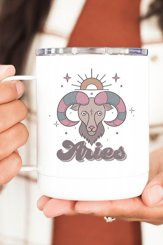 Aries Astrological Sign Coffee Travel Cup